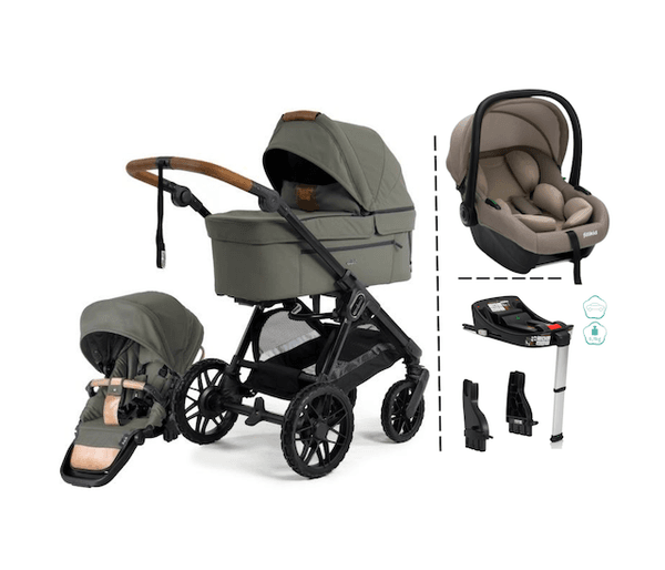 Hovedbilde Emmaljunga 2027 | Sento Pro Kombi Ergo + Fillikid Bilstolpakke | Outdoor Green