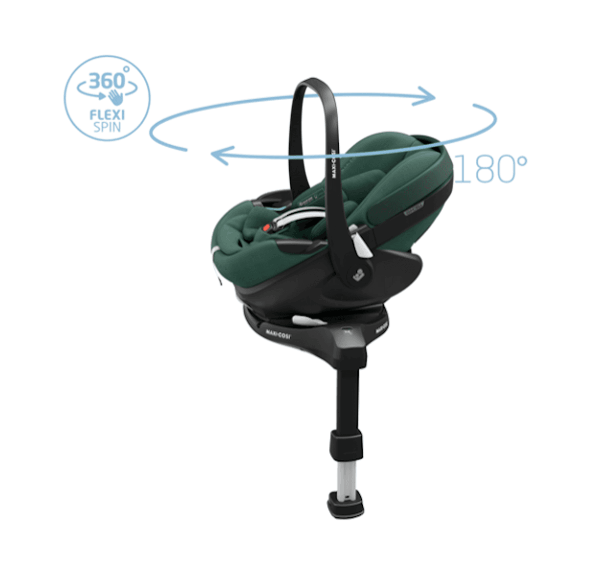  Maxi-Cosi | Fame Kombivogn Twillic Green + Pebble Pro Bilstol og Base 360 Pro