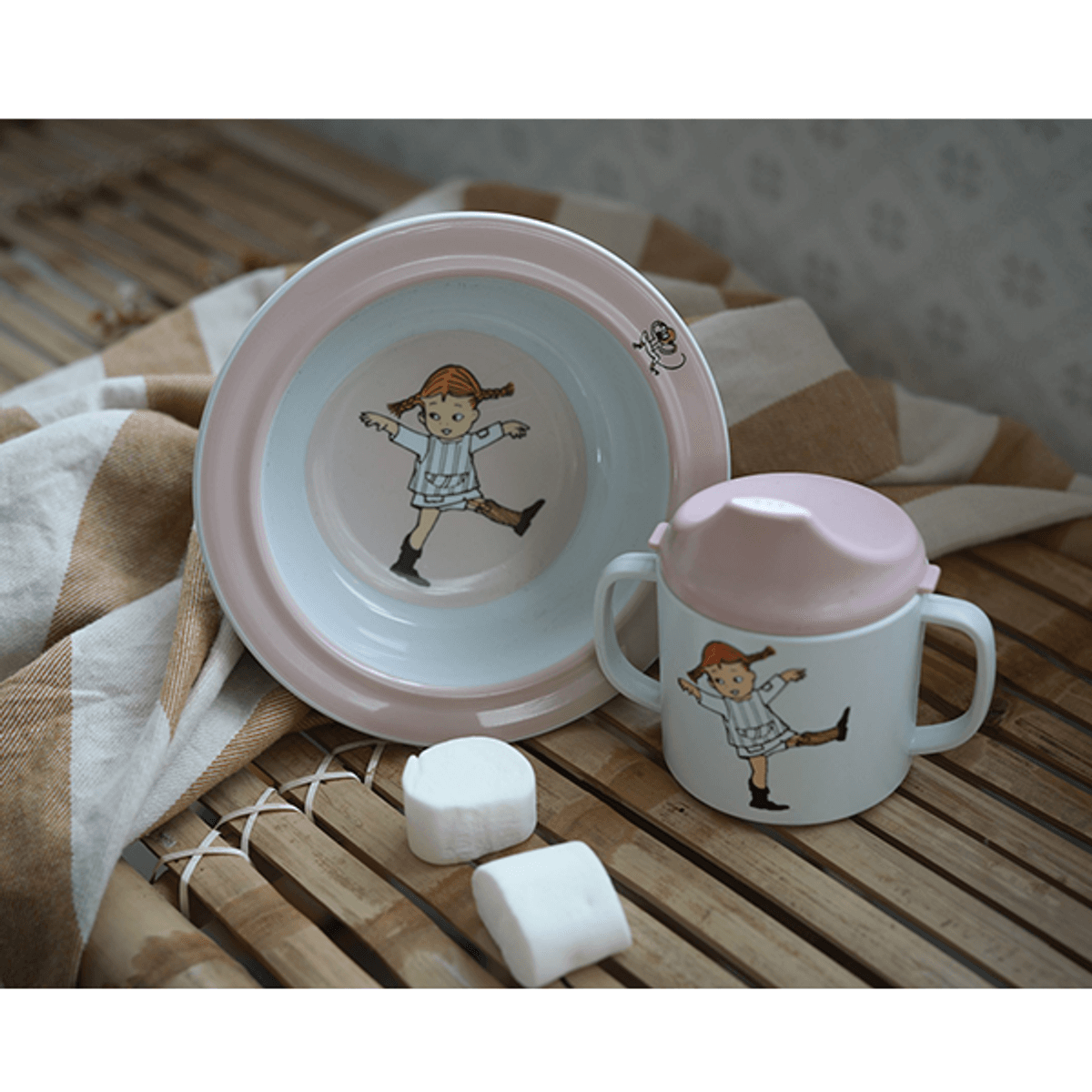 Rätt Start | Pippi Cirkus Bolle m/sugekopp | Rosa