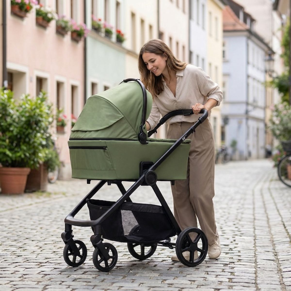  Fillikid | Lion vognpakke + bilstol | Forest green