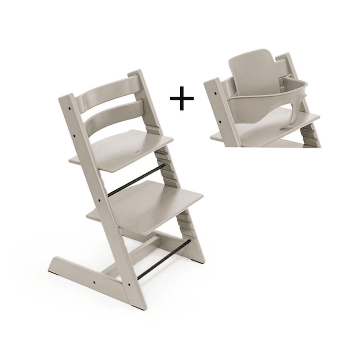 Stokke | Tripp Trapp stol + Baby set | Cashmere Grey