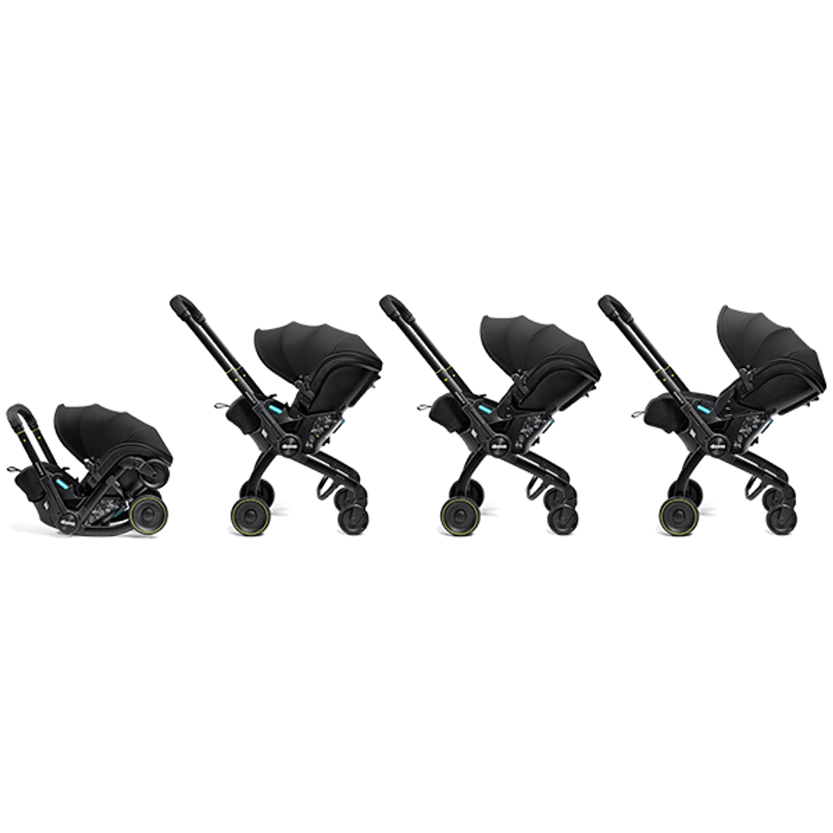 Doona | Doona X  Baby Bilstol 0-13 kg og Trille | Nitro Black