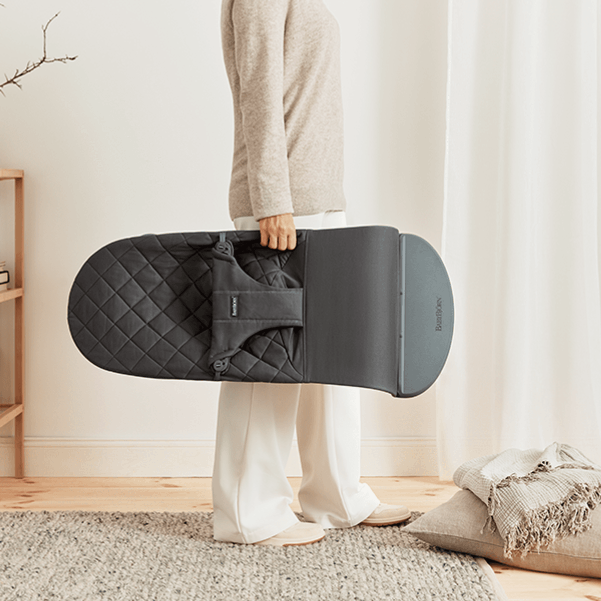 BabyBjörn | Vippestol Bliss | Vevd/ Klassisk Quilt | Antrasittgrå