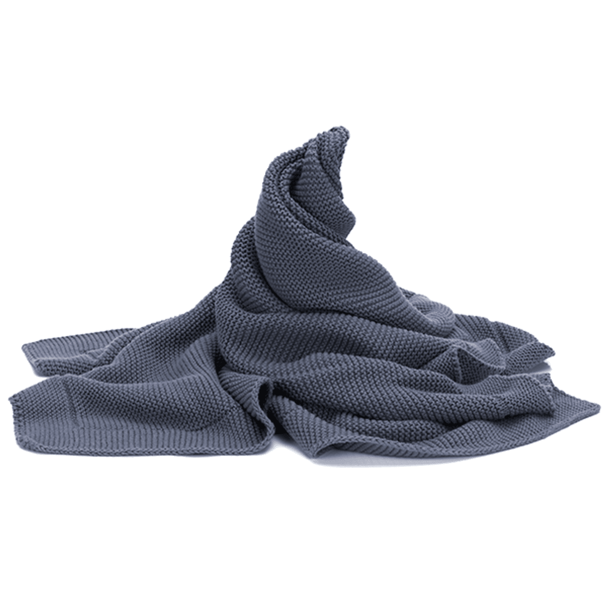 Fillikid | Strikket babyteppe | 80 x 100 cm | Blue