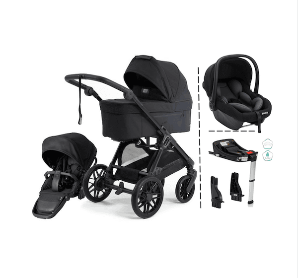 Emmaljunga 2027 | Sento Pro Kombi Ergo + Fillikid Bilstolpakke | Urban Black