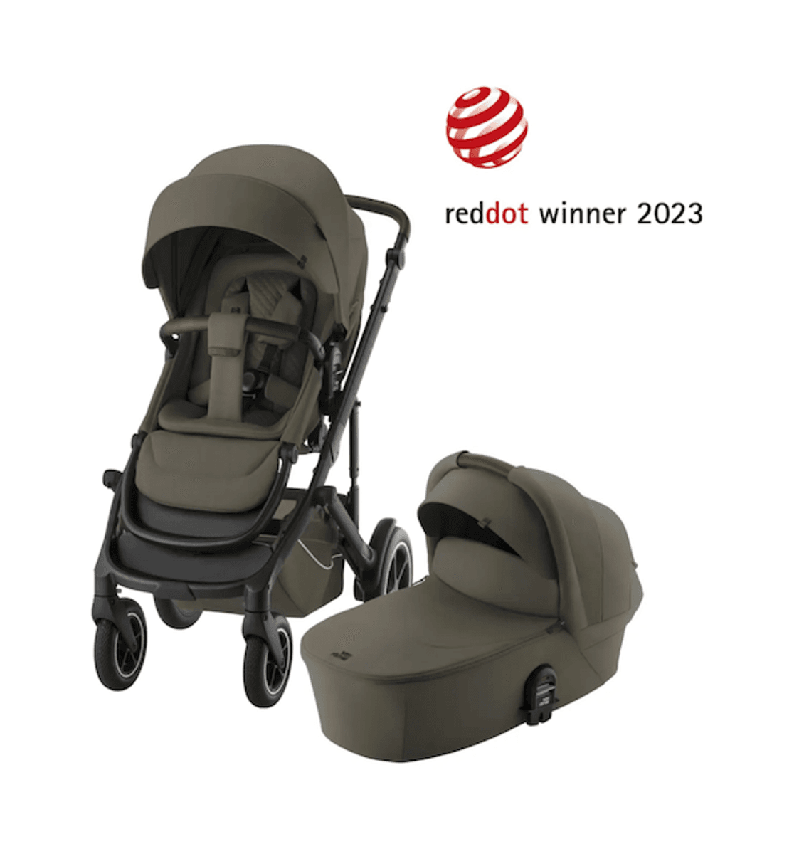 Britax | Smile 5Z LUX Kombivogn + BABY-SAFE Pro Bilstol & Base | Urban Olive