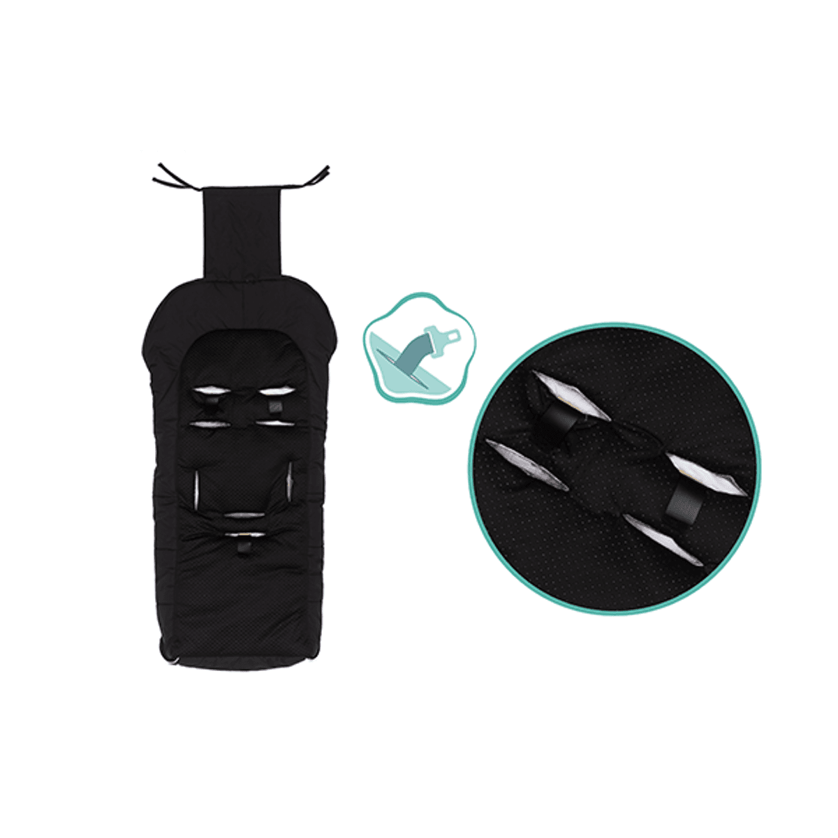 Fillikid | VInterpose Nanga lammeskinn | Black