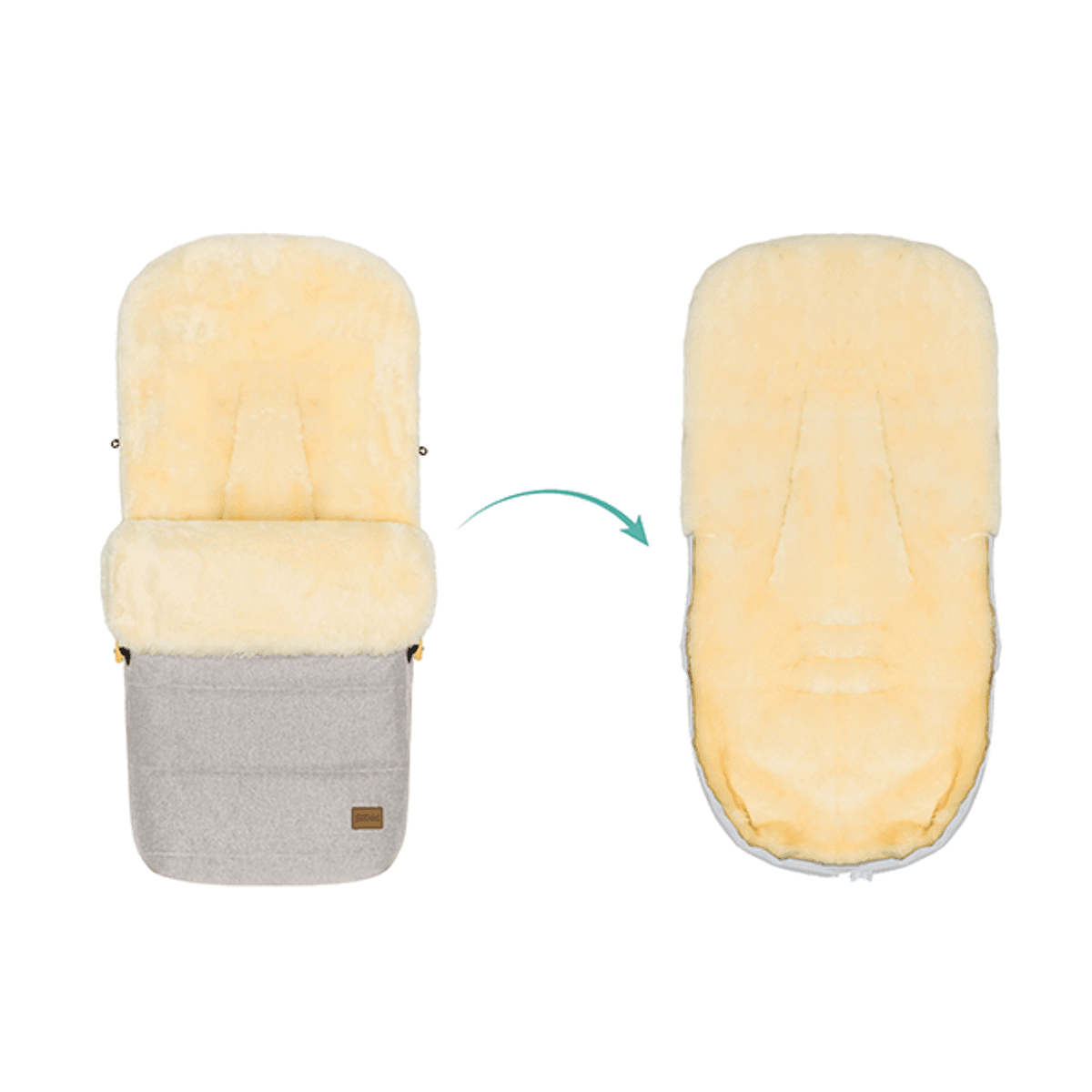 Fillikid | Bernina Lammeskinnpose | Champagne