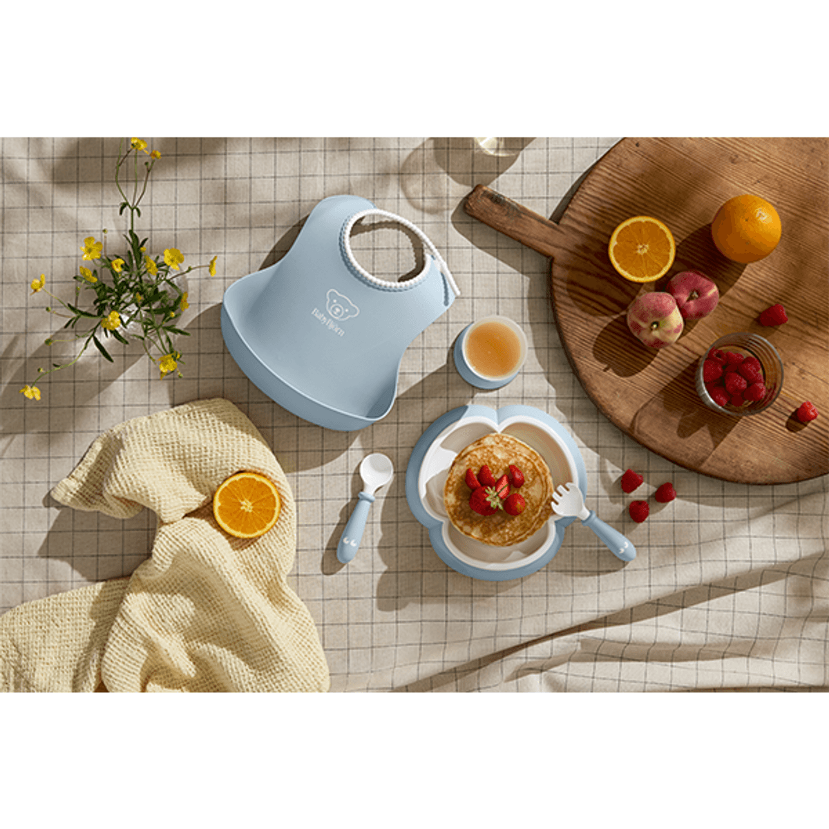 BabyBjörn | Middagservice i Gaveeske | Blek Blå