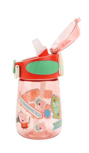 Hovedbilde Peppa Pig | Drikkeflaske med tut | 400 ml| Rød