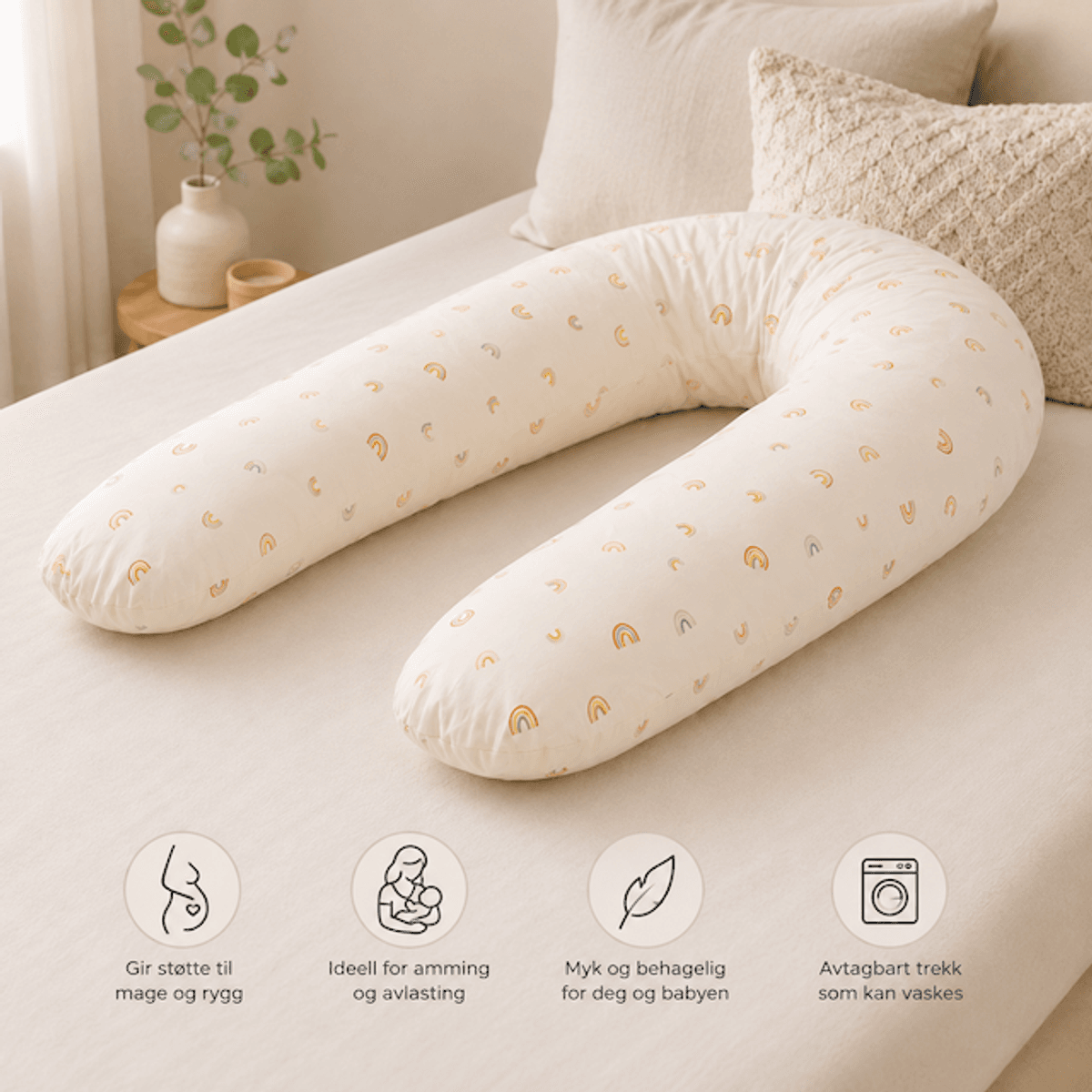Fillikid | Gravid & Ammepute 190 cm | Rainbows Beige
