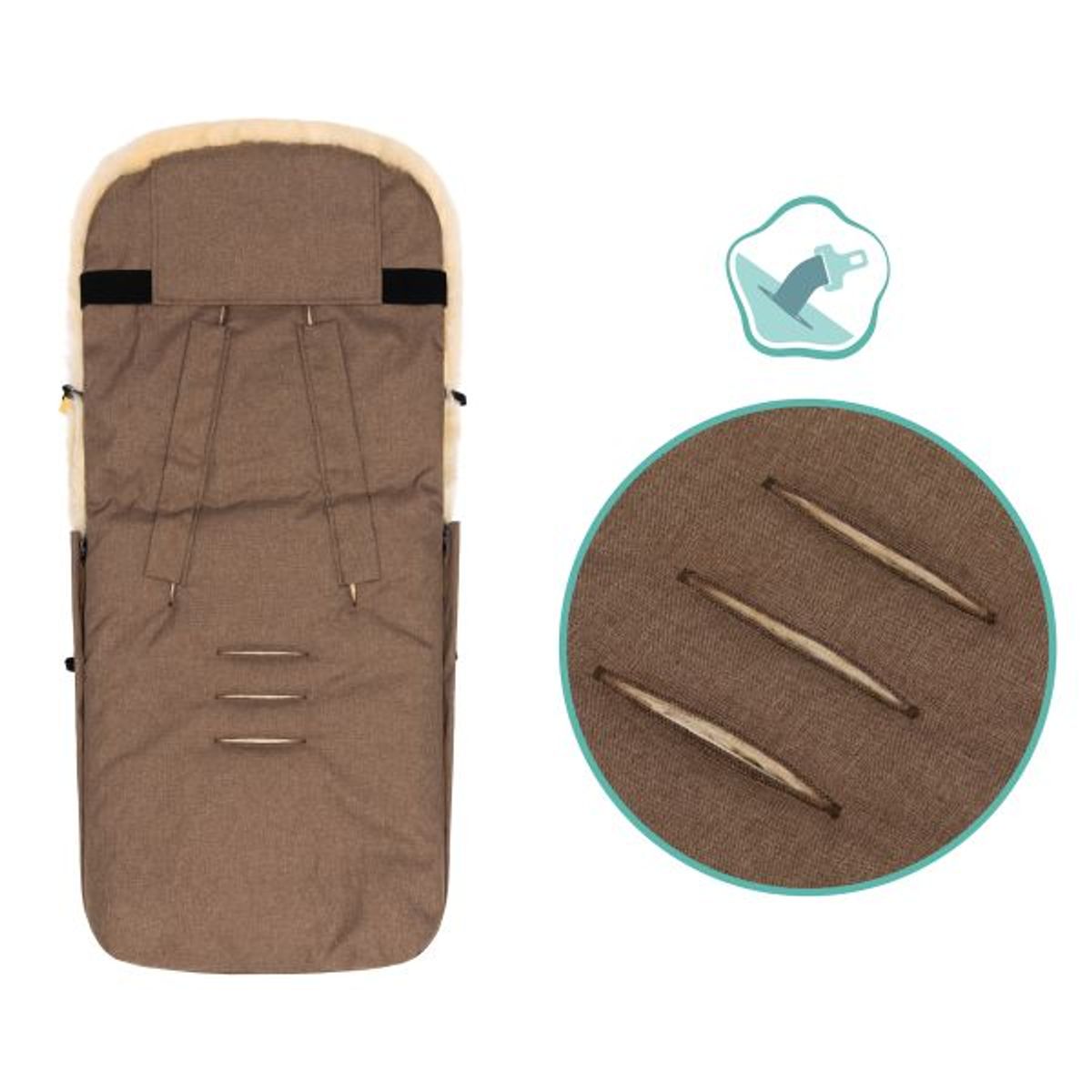 Fillikid | Davos Lammeskinnspose | Brown