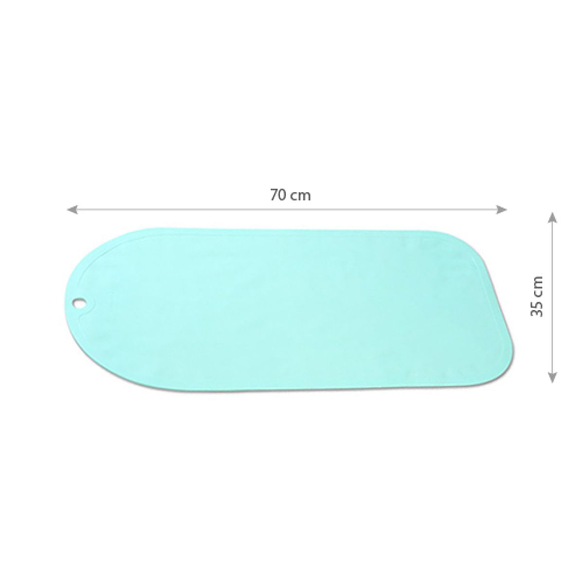 Babyono | Badematte Non-Slip | 70x35 cm  | Grønn
