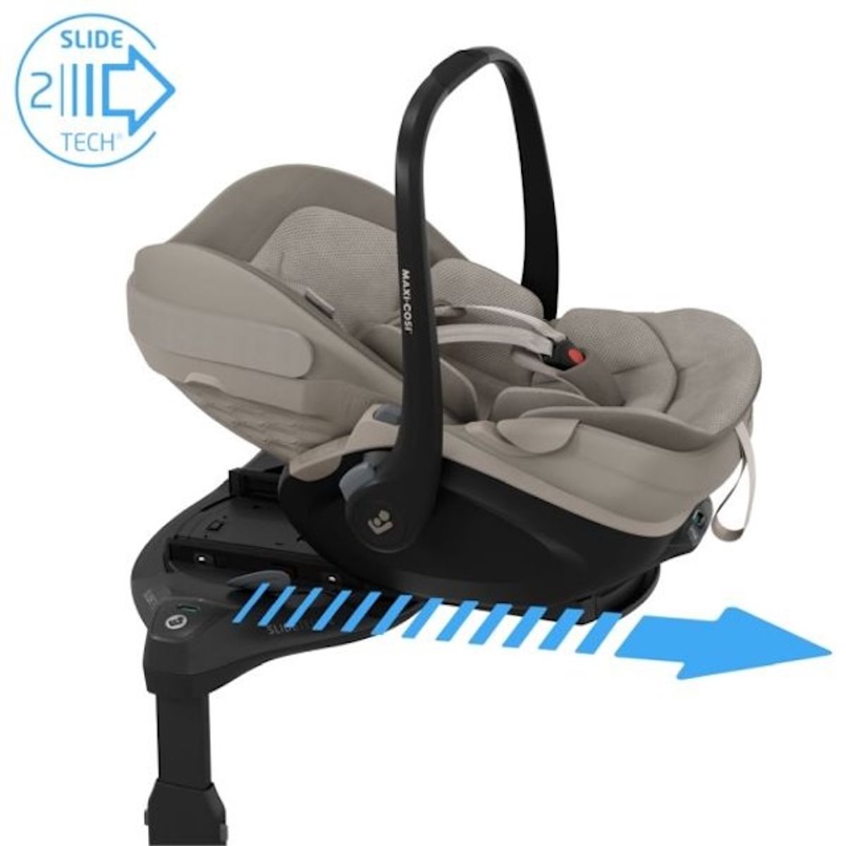Maxi-Cosi | Fame V2 Vogn + Pebble Slide Pro Bilstol og Base | Sapphire Sand