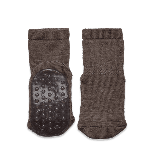 Hovedbilde MP | Antiskli sokker | Ull | Brown melange