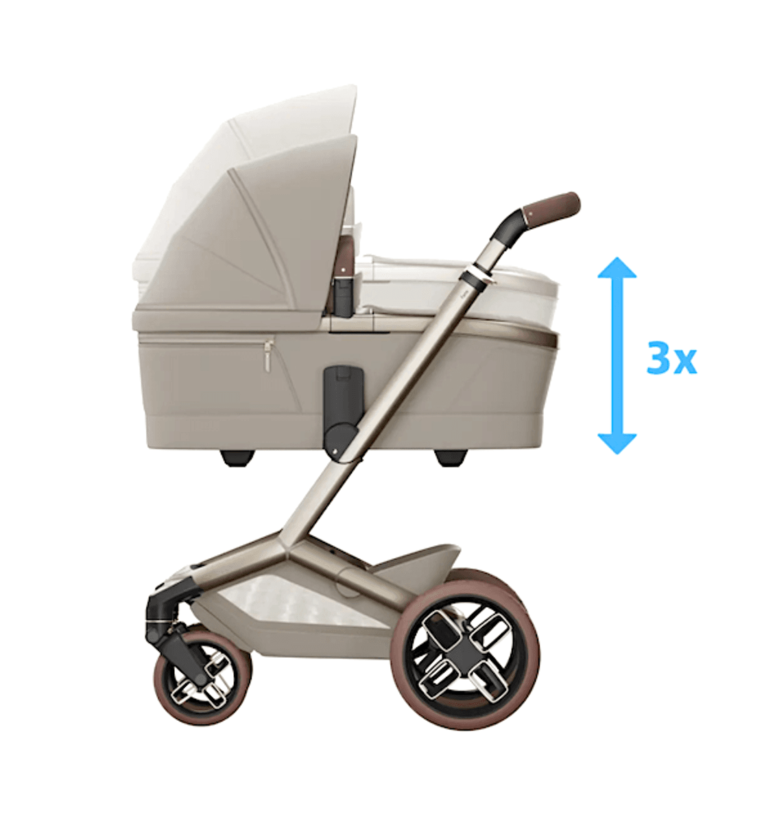  Maxi-Cosi | Fame V2 Vogn + Pebble Slide Pro Bilstol og Base | Sapphire Sand / Black