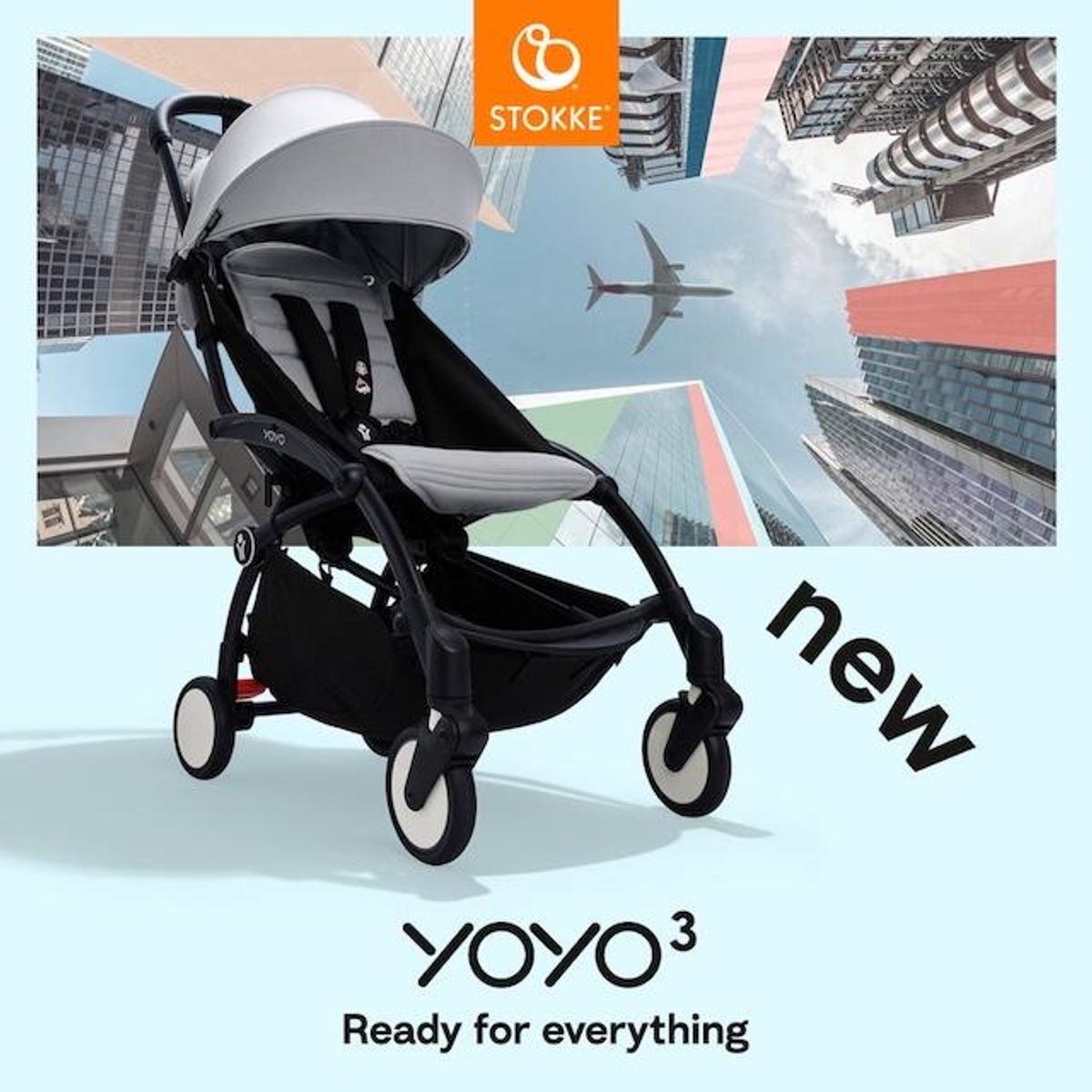 Stokke® | YOYO-3 Trille 6+ | Stone and Black