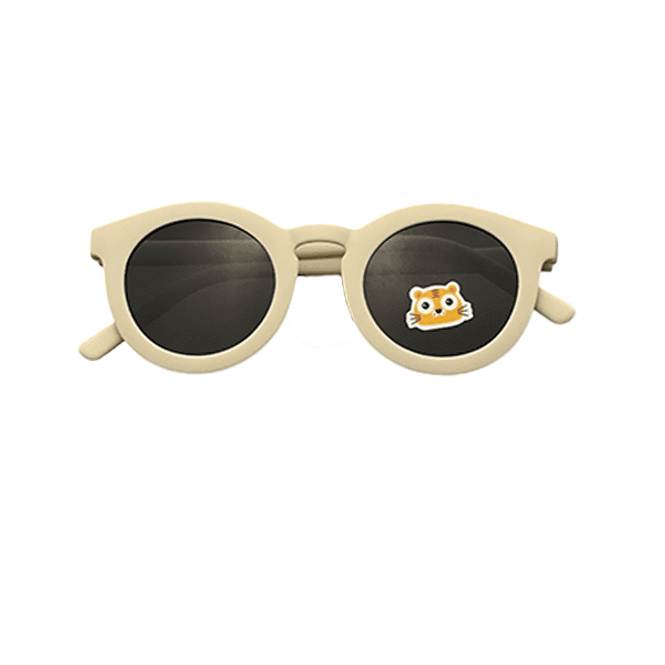 Hovedbilde Troller | TinyShade | Solbrille til barn i silikon | 0-3 år | Kremhvit