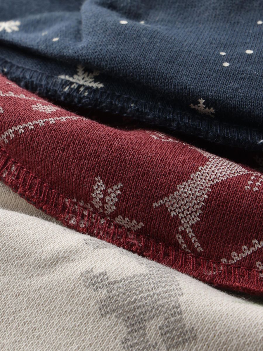 Pippi | Siklesmekker Jul 3-pk | New Maroon