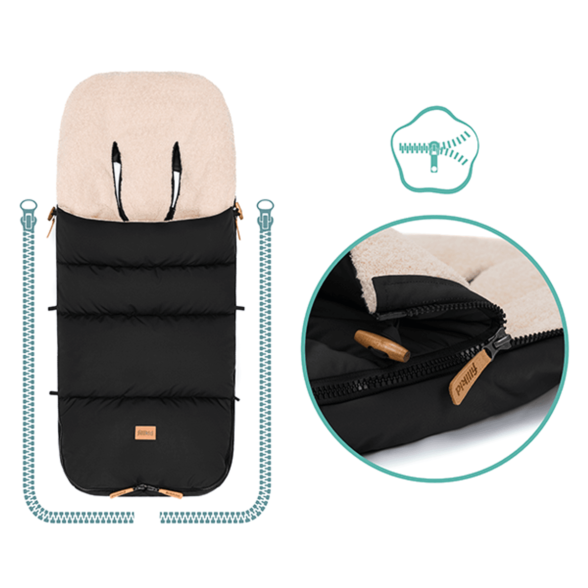 Fillikid | Vinterpose Kinley Teddy | Sort