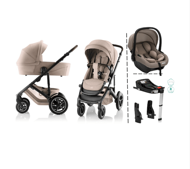 Hovedbilde Britax | Smile 5Z Kombivogn + Fillikid Bilstol & Base | Teak 