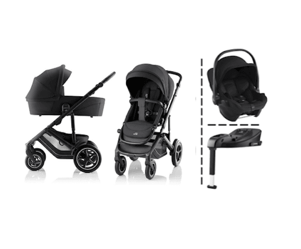 Hovedbilde Britax | Smile 5Z kombivogn + Core bilstol & Base | Carbon Black