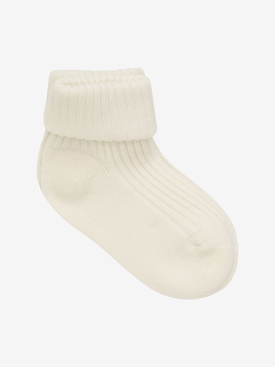 Minymo | Ribbestrikkede babysokker 3-pk | Light Taupe