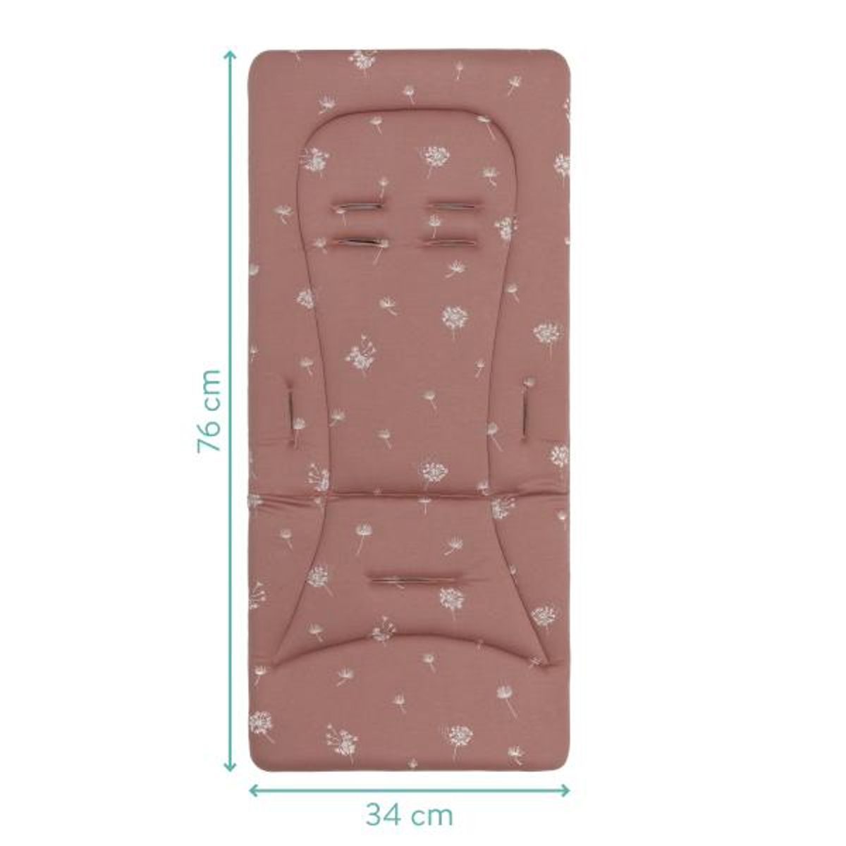 Fillikid | Vendbar sitteunderlag med memory foam | Dandelion Pink