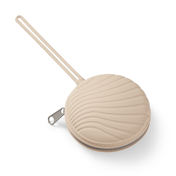 Hovedbilde Babyono | Silikon smokkeboks med glidelås | Beige