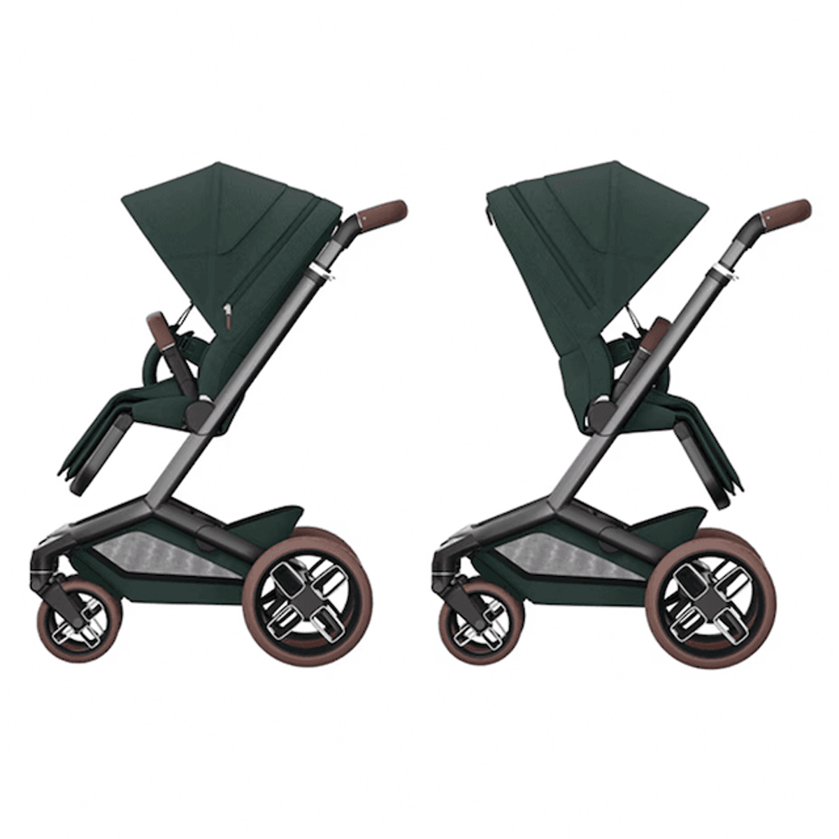  Maxi-Cosi | Fame Kombivogn Twillic Green + Pebble Pro 2 Bilstol og Base 360 Pro