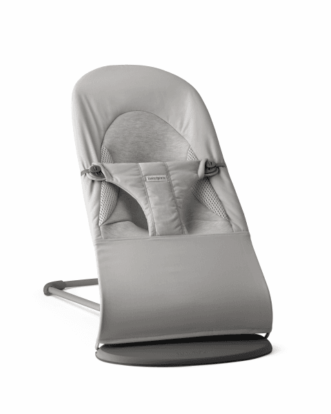 Hovedbilde BabyBjörn | Vippestol Balance Soft | Vevd Jersey Tri-Fabric | Lysgrå