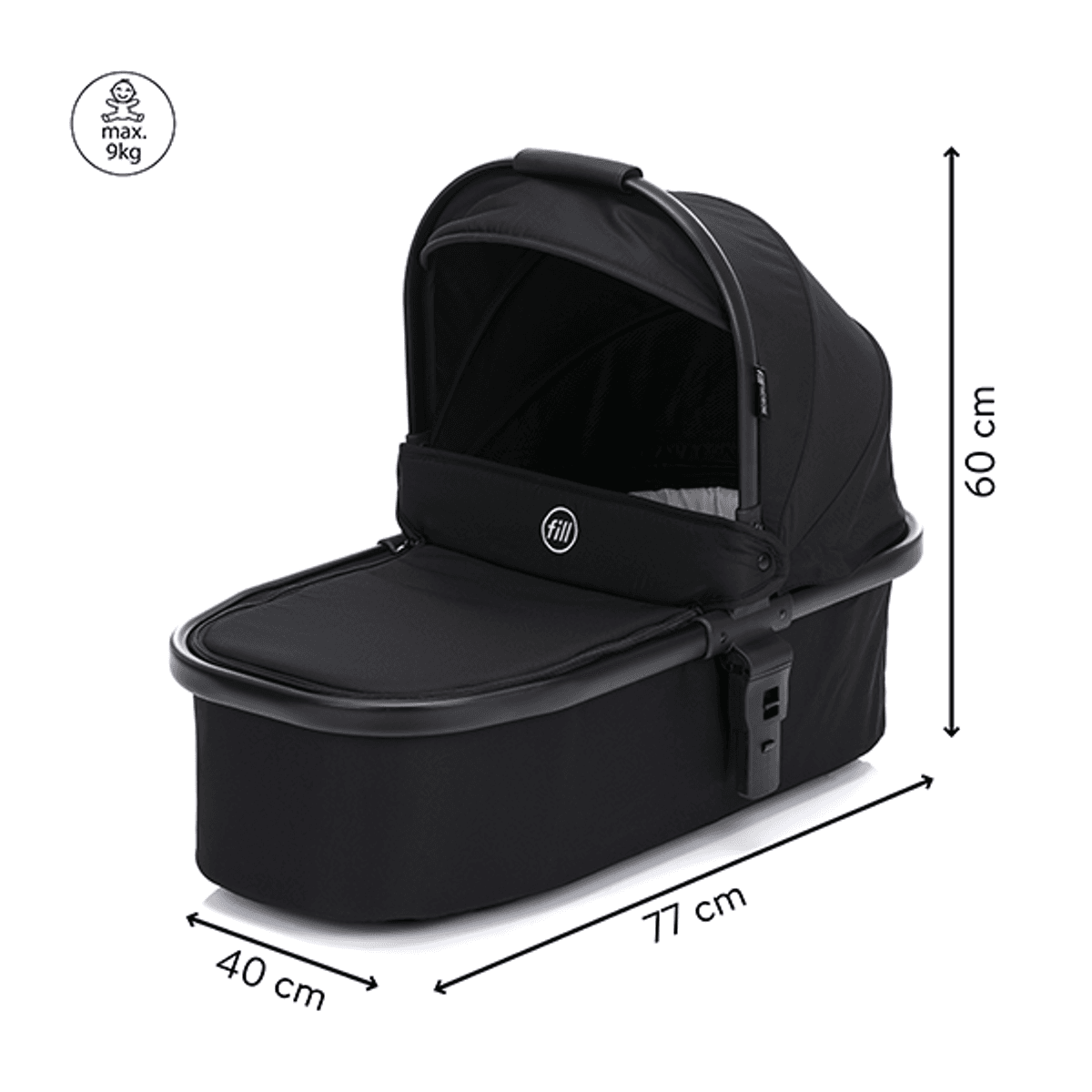  Fillikid | Bagdel til  Fill Two in One og Fill Voyager | Black